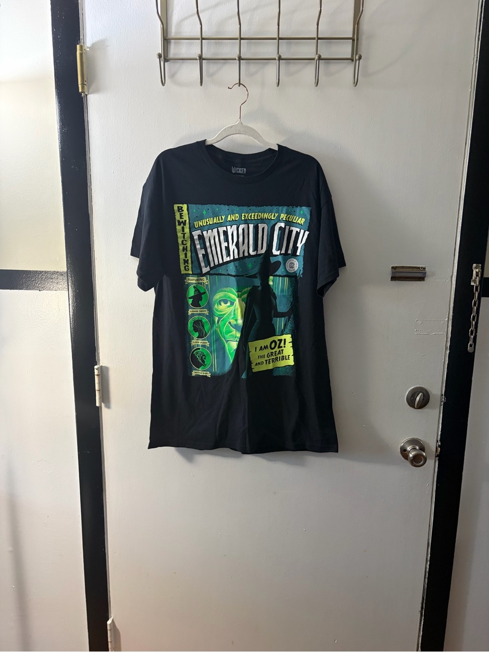 Emerald City Graphic Tee - Black with Green Print